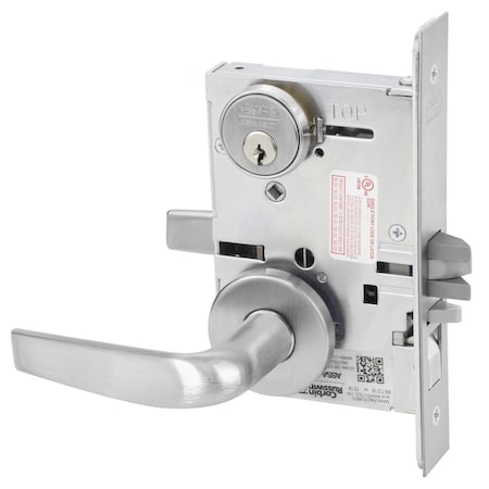 Corbin Russwin Entrance or Office Mortise Lock, CS Lever, A Rose, Satin Chrome ML2051 CSA 626